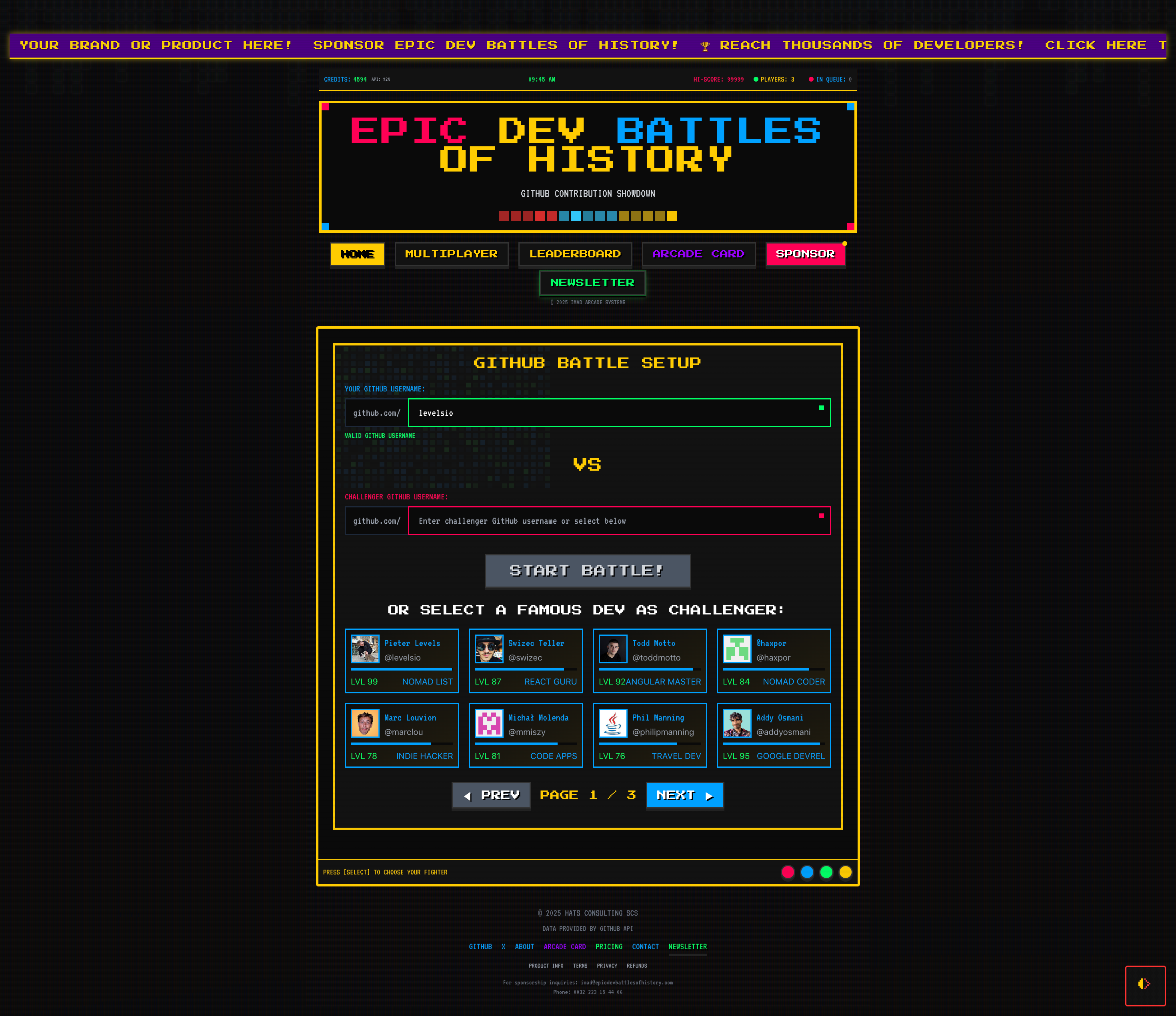 Epic Dev Battles of History